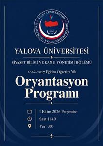Bölüm Oryantasyon Programı